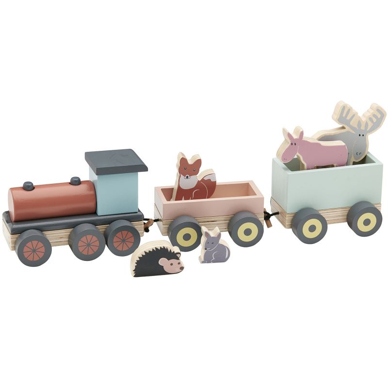 Train de construction en bois Edvin Kid's Concept