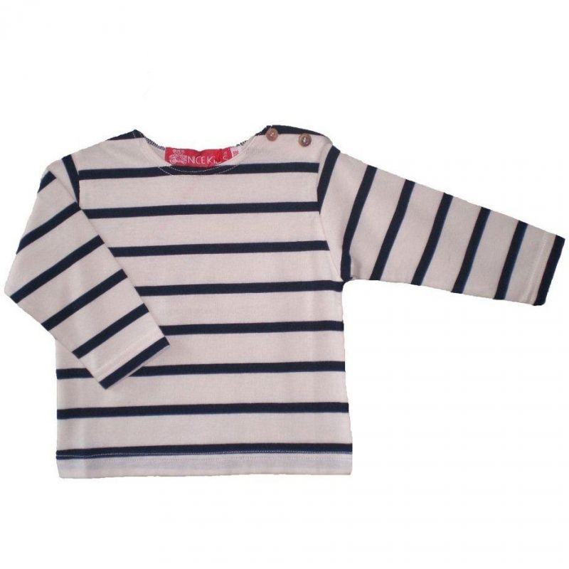 Tshirt enfant manches longues marinière bleu (6 mois) Nice Kids