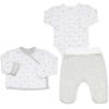 Kit de naissance Gris chiné 3 pièces (1 mois) Trois Kilos Sept Produit 1