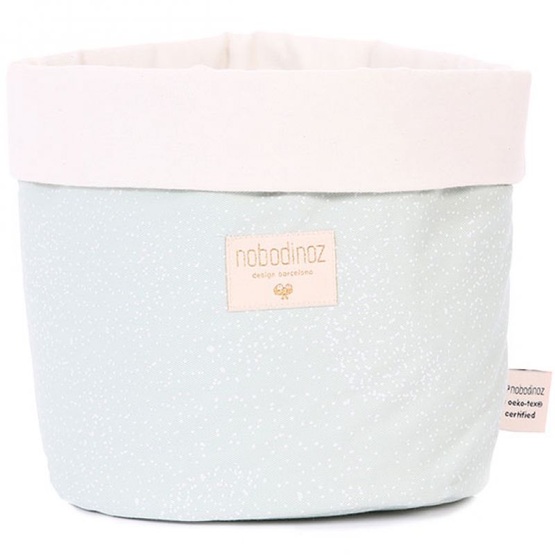 Panier de toilette Panda White bubble Aqua (20 x 24 cm) Nobodinoz