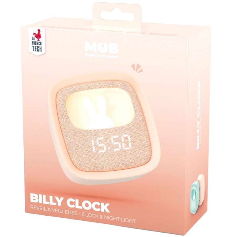 Réveil 2 en 1 Billy Clock Rose MOB Packaging 6