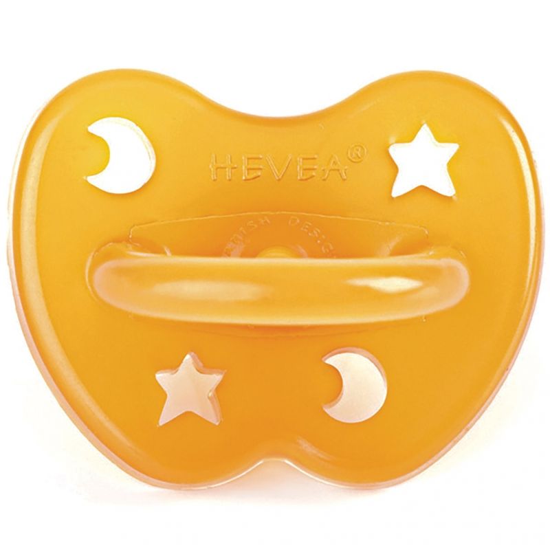 Sucette physiologique étoile et lune (3 mois et +) Hevea
