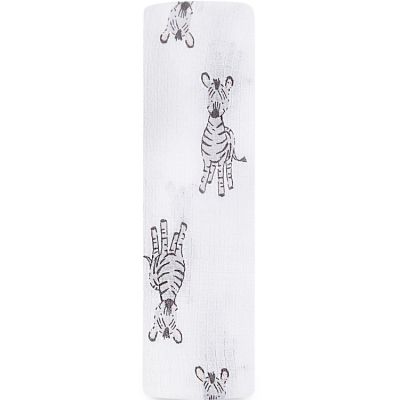 Maxi lange en coton Zèbre Safari babes (112 x 112 cm)  par aden + anais