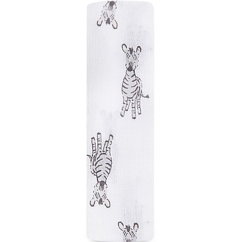 Maxi lange en coton Zèbre Safari babes (112 x 112 cm) aden + anais