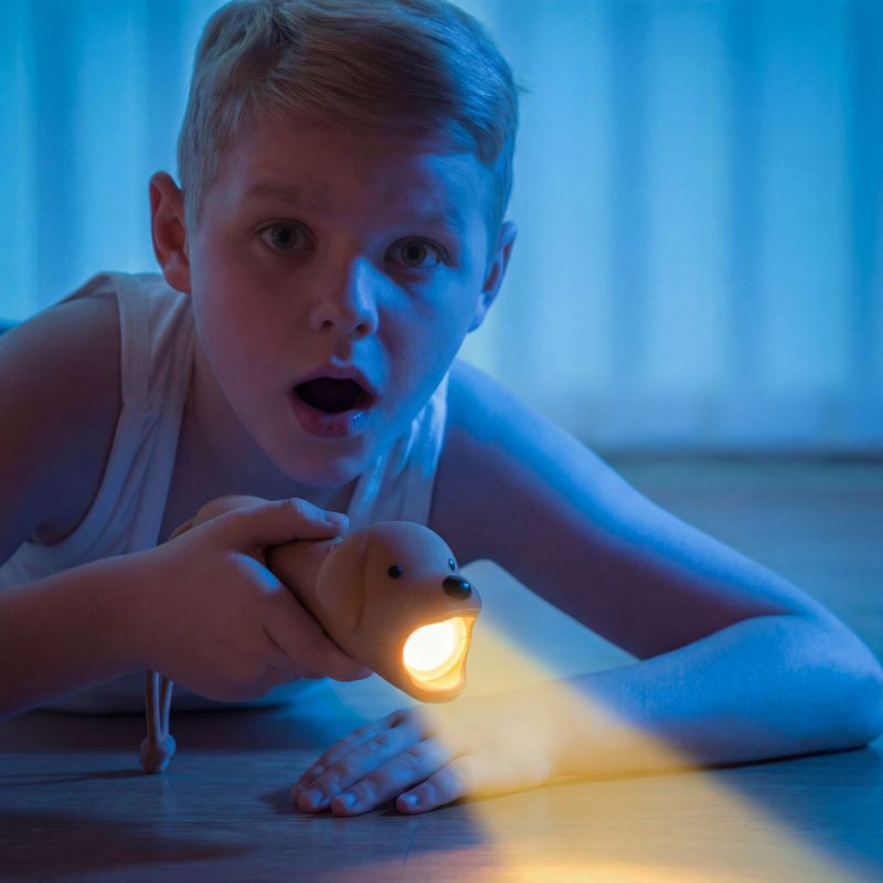 Lampe de poche en silicone Chien Little L Ambiance 6