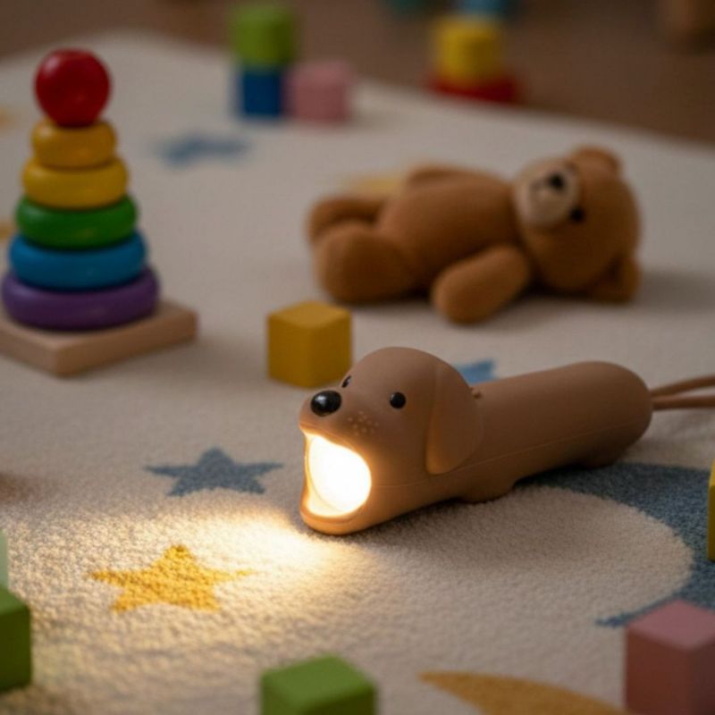 Lampe de poche en silicone Chien Little L Ambiance 8