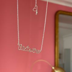 Collier chaîne Prénom argent (personnalisable)