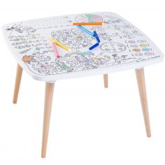Table à colorier Coloritable modèle Artiste - DBKids