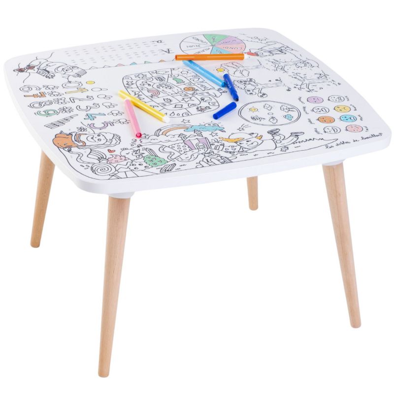 Table à colorier Coloritable modèle Artiste DBKids Produit 1