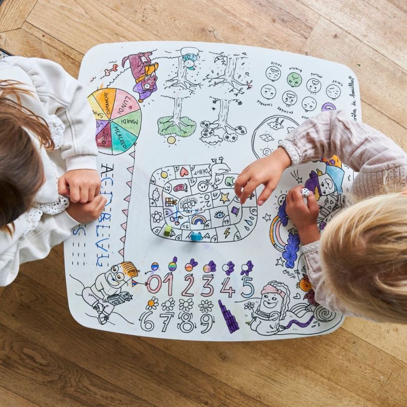 Table à colorier Coloritable modèle Artiste DBKids Ambiance 2