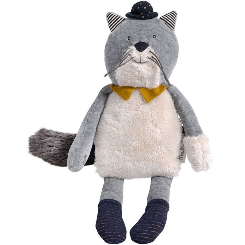 Peluche chat Fernand Les Moustaches (31 cm) Moulin Roty Produit 1 grande taille