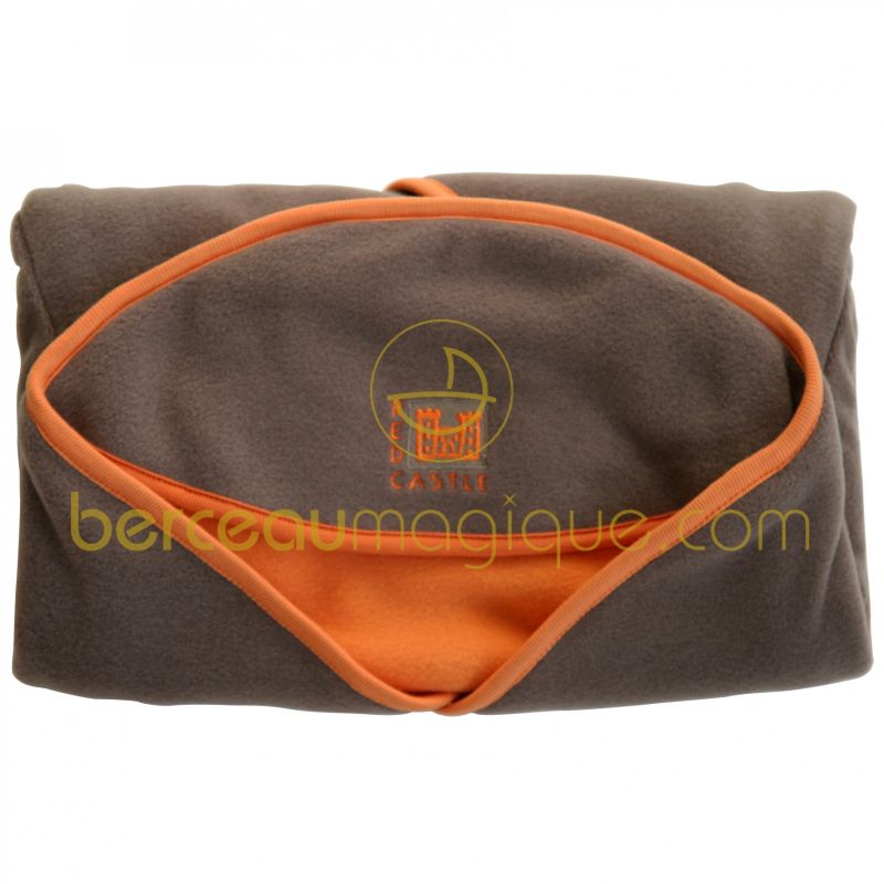 Babynomade polaire marron et orange (taille 1 :  66 x 85 cm) Red Castle
