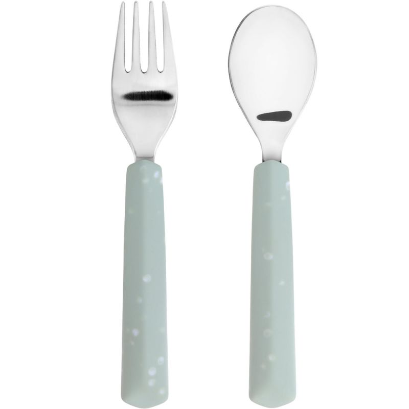 Set de 2 couverts avec manche en silicone bleu Lässig