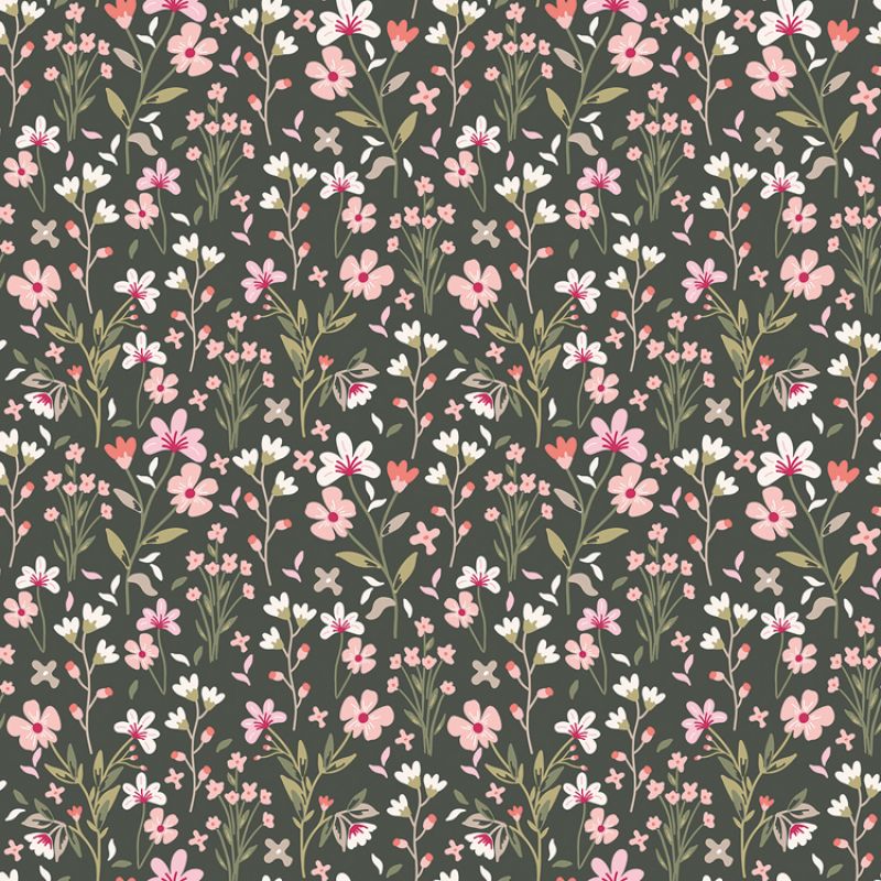 Papier peint Spring Garden foncé (50 cm x 10 m) Lilipinso