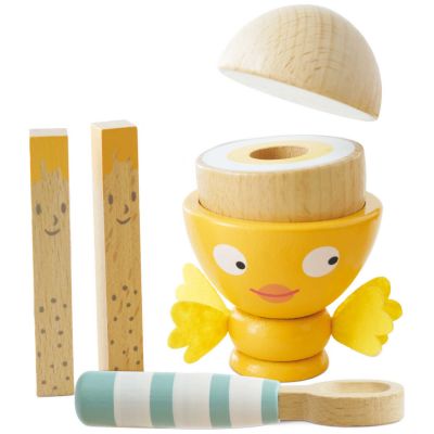 Coquetier petit poussin en bois FSC