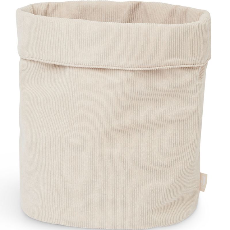 Panier de toilette velours côtelé Nougat (29 x 33 cm) Jollein