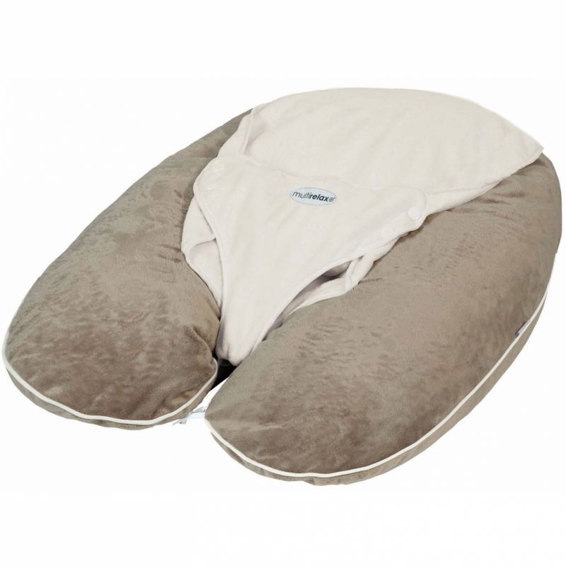 Housse de Multirelax seule Soft boa Taupe et écru Candide