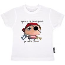 Tee-shirt Quand je serai grand je serai pirate (2-3 ans)  par Isabelle Kessedjian