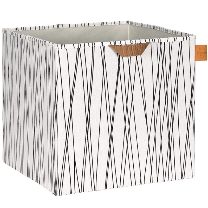 Cube de rangement jouets Allover rayures (32,5 x 33,5 cm) Lässig