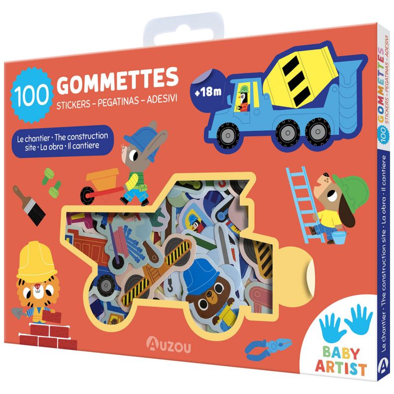 Ma pochette 100 gommettes Le chantier Auzou Editions Produit 1