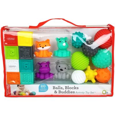 Coffret jouets de bain Sensory (20 pièces) - Reconditionné Infantino
