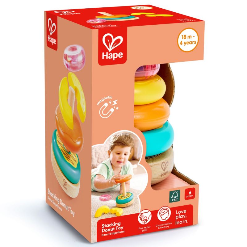 Tour de donuts à empiler Hape Packaging 9