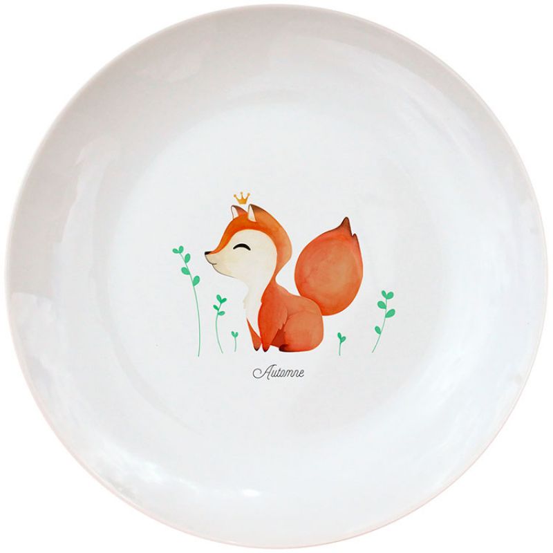 Assiette en porcelaine nouveau Renard (personnalisable) Gaëlle Duval