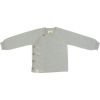 Gilet tricoté en coton bio GOTS gris-vert (0-2 mois) - Lässig 