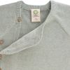 Gilet tricoté en coton bio GOTS gris-vert (0-2 mois)  par Lässig 