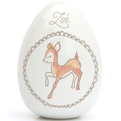 Oeuf en porcelaine faon (personnalisable)