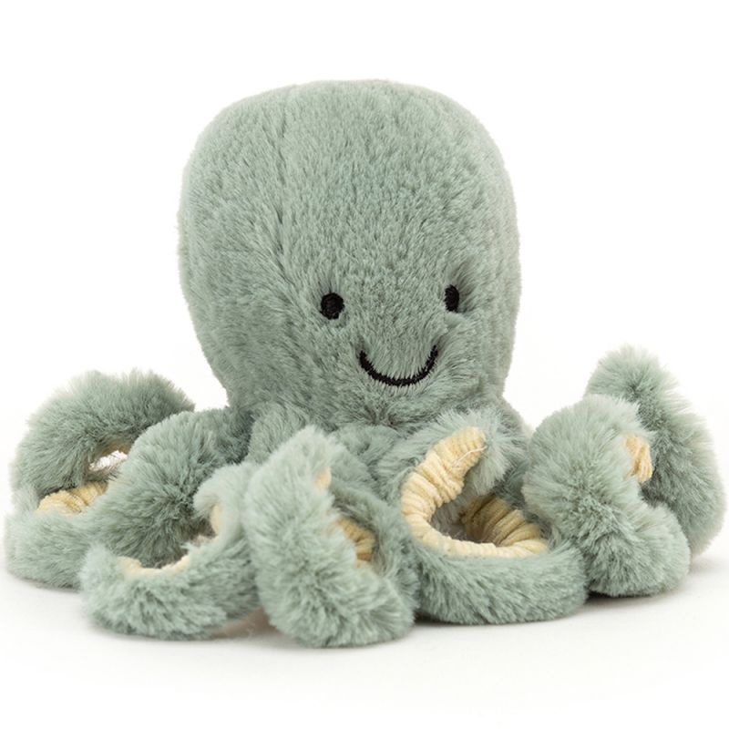 Peluche Ocean Crew Odell la pieuvre verte (14 cm) Jellycat