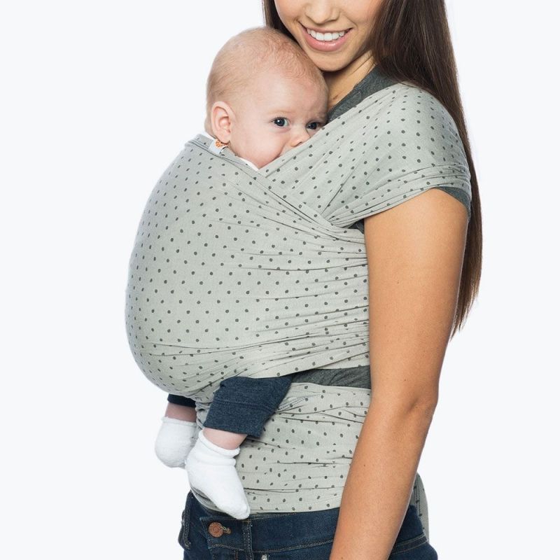 Echarpe de portage Aura gris à pois (4,9 m) Ergobaby
