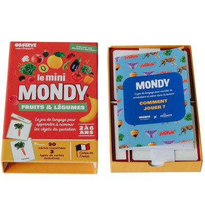 Coffret Mini Mondy (jeu de langage autour des fruits et légumes)  par Observe Montessori