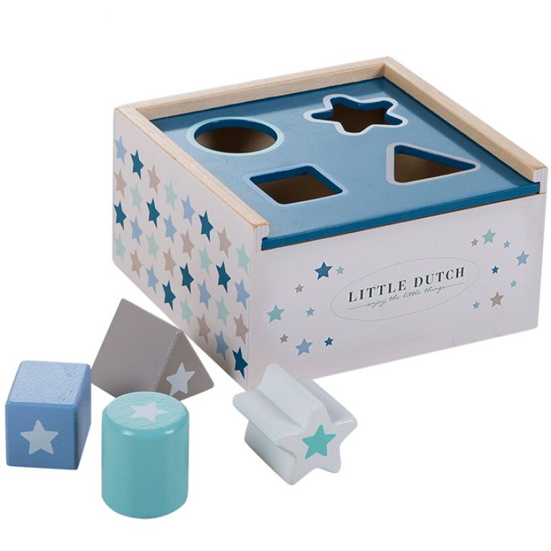 Boîte à formes Mixed Stars Mint Little Dutch