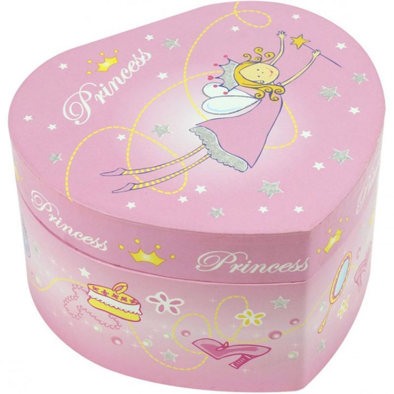 Boîte à bijoux musicale Coeur de princesse Trousselier