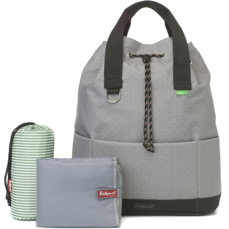 Sac à dos à langer Top'n'Tail Eco gris Babymel