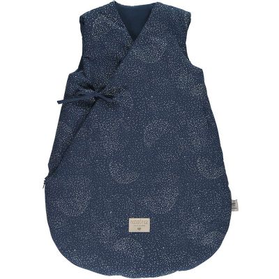 Gigoteuse chaude Cloud coton bio TOG 3.6 Gold bubble Night blue (65 cm) Nobodinoz