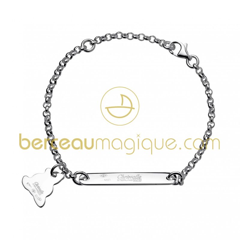 Gourmette enfant Charlie Bear (argent) Christofle