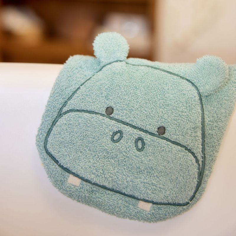 Gant de toilette en éponge Hippo Happy Jollein Ambiance 5