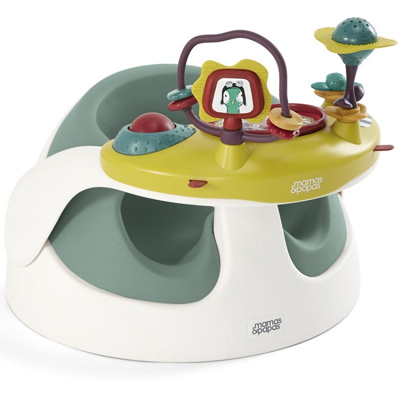 Siège évolutif Baby Snug et plateau d'activité vert d'eau Mamas and Papas
