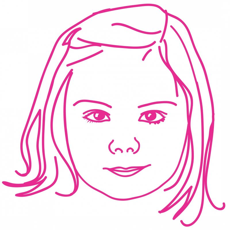Sticker mural Portrait 1 enfant (50 cm) Mimi'lou