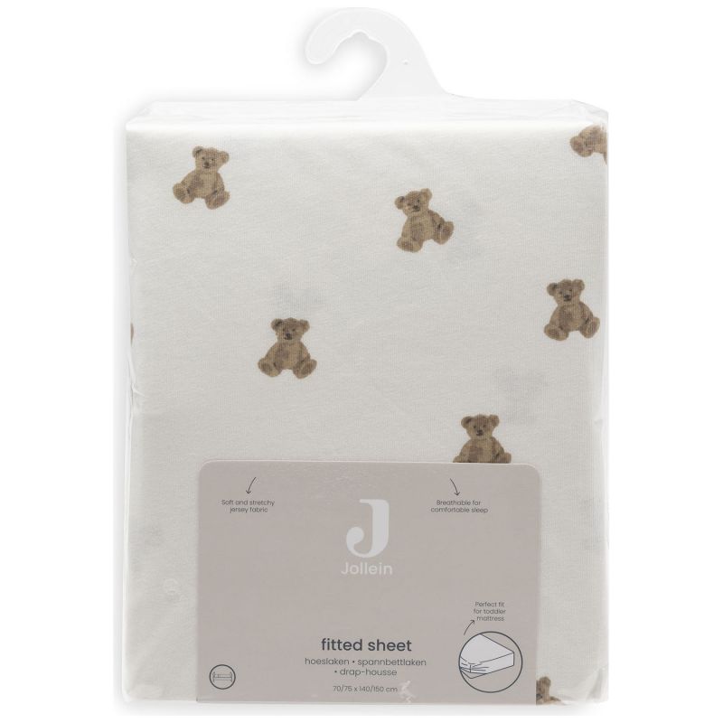 Drap housse en jersey Mini Teddy Bear (70 x 140 cm) Jollein Packaging 7