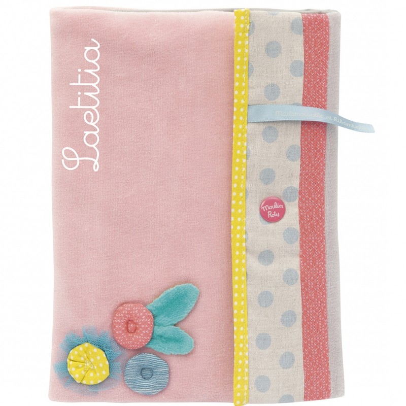 Protège carnet de santé Mademoiselle et Ribambelle personnalisable Moulin Roty
