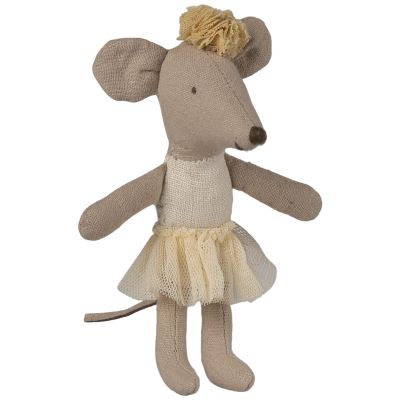 Souris ballerine Petite sœur Blanc cassé Maileg