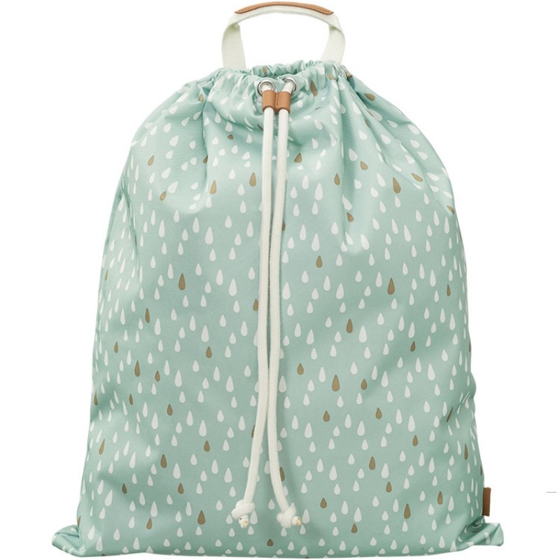 Sac à jouets gouttes bleu Fresk