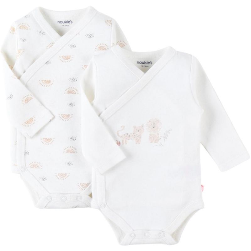 Lot de 2 bodies en coton bio Babou & Kendi (Prématuré) Noukie's