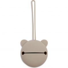 Range sucette en silicone Olive Green - Jollein
