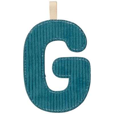 Lettre phosphorescente en tissu à suspendre G