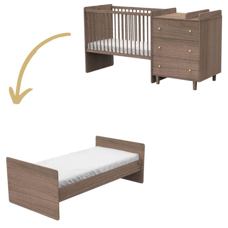 Lit combiné évolutif Jazzy (60 x 120 cm) Sauthon mobilier
