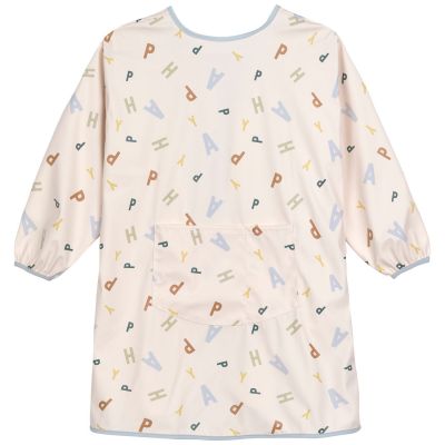 Tablier manches longues Happy Fruits bleu